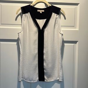 Banana Republic classic navy and white top